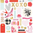 My Minds Eye - With Love Mixed Bag Cardstock Die-Cuts*