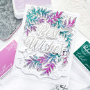 Pinkfresh Studio cling rubber background stamp Mixed Blooms*