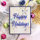 Pinkfresh Studio Stencils 6.25"X9.75" 3 pack - Brushed Sentiments Holiday Layering*