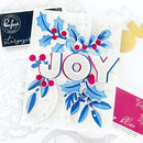 Pinkfresh Studio Stencils 4.25"X5.25" 4 pack Festive Leaves Background Layering*