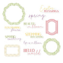 P13 Spring Is Calling ephemera cardstock die-cuts 12-pack Frames & Words*