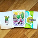 Simon Hurley create. Clear Stamps 6"X9" - Succulents*