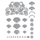 Spellbinders Etched Dies Four Petal Bloom Reflection- Four Petal