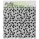 Picket Fence Studios Stencil 6"X6" - Flowers And Polka Dot Fun