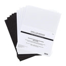 Spellbinders Glitter Foam Sheets 8.5"x 11" 10 pack - Black & White^