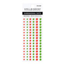 Spellbinders Dimensional Enamel Dots Red & Green
