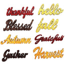 Buttons Galore Sparkling Sentiments 8 Pack - Autumn*