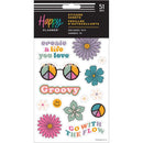 Happy Planner Sticker Sheets 5/Sheets Decades 70s, 51 Pieces*