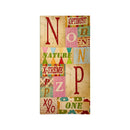 Scenic Route Cardstock Stickers - Monogram - N,O,P,X,Z*