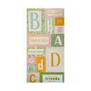 Scenic Route Cardstock Stickers - Hampton Monogram - A,B,C,D*