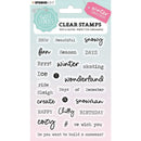 Studio Light Sweet Stories Clear Stamps - Nr. 163, Quotes Small Winter Season*