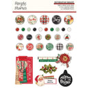 Simple Vintage Dear Santa Decorative Brads