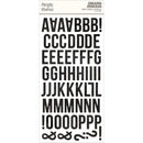 Simple Vintage Essentials Foam Alphas Stickers 129pack Vintage Black