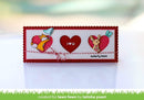Lawn Cuts Custom Craft Die Scalloped Slimline with Hearts: Landscape*