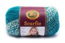 Lion Brand Scarfie Yarn - Cream/Teal 150g