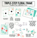 Concord & 9th Dies - Triple-Step Floral Frame^