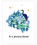 Hero Arts Clear Stamps 6"X8" - Impressionist Water Lilies Heroscape*