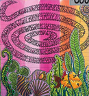 Dyan Reaveley's Dylusions Stencils 9"x 12" - Down The Rabbit Hole