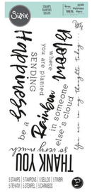 Sizzix Clear Stamps by Pete Hughs - Sunnyside Sentiments
