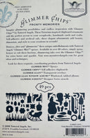 Tattered Angels Glimmer Chips - Frosty Memories - Embossed 49pc*