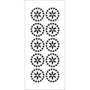 Crafter's Workshop Slimline Stencil 4"x 9" - Crystal Flowers*