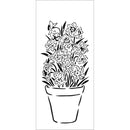 Crafter's Workshop Slimline Stencil 4"X9" - Jonquils*