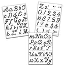 Crafter's Workshop Stencil 8.5"X11" 3pack - Script Alphabet