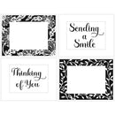 Crafter's Workshop Layered Card Stencil 8.5"X11" - A2 Sunflowers Vines Frames*
