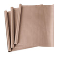 Brown paper sheets with a textured surface on a white background