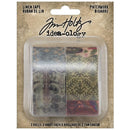 Tim Holtz Idea-Ology Linen Tape 1"X3yd 2 pack Patchwork