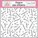 Echo Park Stencil 6"X6" (15cm x 15cm) Candles & Confetti: A Birthday Wish Girl*