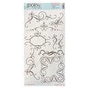 Carolee's Creations Adorn It Clear Stickers - Refined Brown*