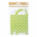 American Crafts - Diy Party Gift Bag Treat Boxes 3.25In.X6.5In.X1.5In. 6 Pack Green & White