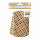 American Crafts - Diy Party Pillow Treat Boxes 3In.X3.5In. 6 Pack Black & Kraft