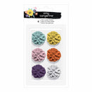 Amy Tan Shine On Faux Suede Flowers 6 pack