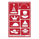 Armour Products - Over 'N' Over Reusable Stencils 5 Inch X8 Inch - Hat Time