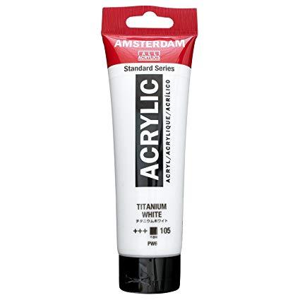 Amsterdam Standard Series Titanium White Acrylic Paint, 500mL