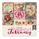 Authentique Double-Sided Cardstock Pack 12in X 12in 11 pack - February*