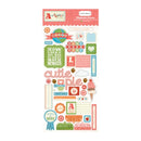 American Crafts - Alphabet Junction Chipboard 6inX13in