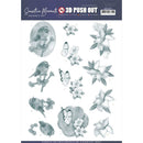 Find It Trading - Jeanine's Art Punchout Sheet - Grey Lily, Sensitive Moments