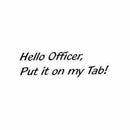 Class Act Cling Mounted Rubber Stamp 2.5 Inch X3.75 Inch Hello Officer