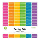 Colorbok 78lb Single-Sided Printed Cardstock 12 inch X12 inch 30 pack Bright Spots