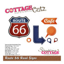 CottageCutz Die Route 66 Road Signs .3 inch To 1.9 inch