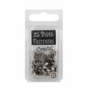 Creative Impressions - Metal Paper Fasteners 10Mm 25 Pack Screw Heads - Pewter
