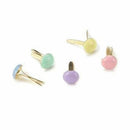 Creative Impressions - Mini Painted Metal Paper Fasteners 3Mm 100 Pack Round - Pastel