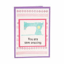 Creative Stamps A6 Stamp Set Sew In To You Set of 20 - Cross Stitch Collection*