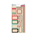 Cosmo Cricket - Dear Mr. Claus Cardstock Stickers 5.5 X 13in. Sheet - Dear Mr. Claus