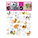 Decorprint Peelable Decals 7.75 inch X7.75 inch Colouring Farm