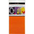 Deco Foil Flock Transfer Sheets 6inch X12inch 4 pack - Orange Glow