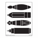 Dreamweaver Metal Stencil 4In. X6.75In. Large Chunky Tools